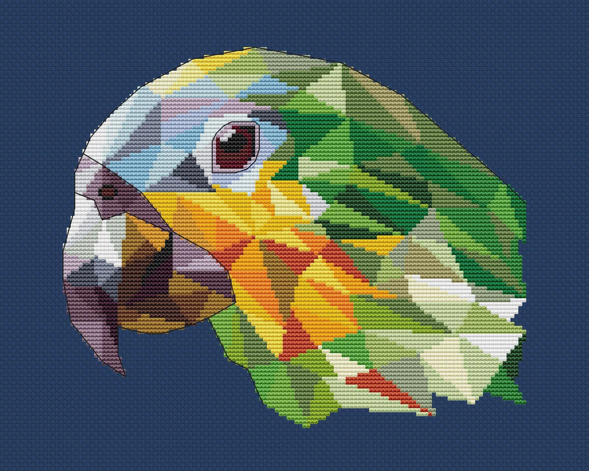 Parrot - PDF Cross Stitch Pattern - Wizardi