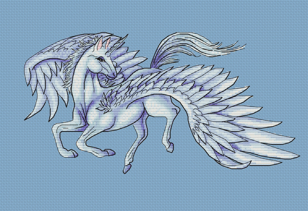 Pegasus - PDF Cross Stitch Pattern - Wizardi