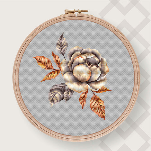 Peony - PDF Counted Cross Stitch Pattern - Wizardi