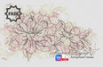 Peony with Aquarelle Background - PDF Free Cross Stitch Pattern - Wizardi