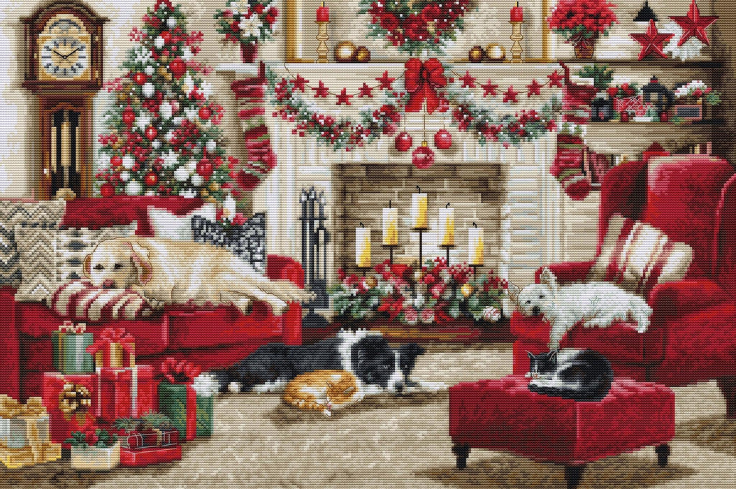 Pets Interior BU5013L Counted Cross-Stitch Kit - Wizardi