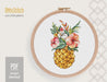 Pineapple Cross stitch pattern Flowers Cross Stitch pdf Modern cross stitch pattern Tropical Aloha cross stitch Counted cross stitch Fruit - Wizardi