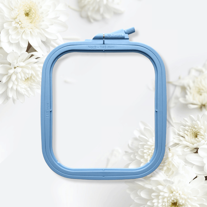 Plastic Square Hoop Nurge 170-12 Pastel Blue - Wizardi