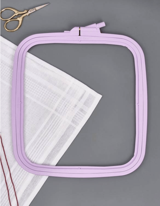 Plastic Square Hoop Nurge 170-12 Pastel Lilac - Wizardi