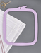 Plastic Square Hoop Nurge 170-12 Pastel Lilac - Wizardi