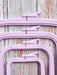 Plastic Square Hoop Nurge 170-12 Pastel Lilac - Wizardi