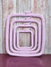 Plastic Square Hoop Nurge 170-12 Pastel Lilac - Wizardi