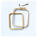 Plastic Square Hoop Nurge 170-13 Coffee Brown - Wizardi