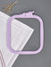 Plastic Square Hoop Nurge 170-13 Pastel Lilac - Wizardi