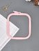 Plastic Square Hoop Nurge 170-13 Pastel Pink - Wizardi