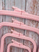 Plastic Square Hoop Nurge 170-14 Pastel Pink - Wizardi