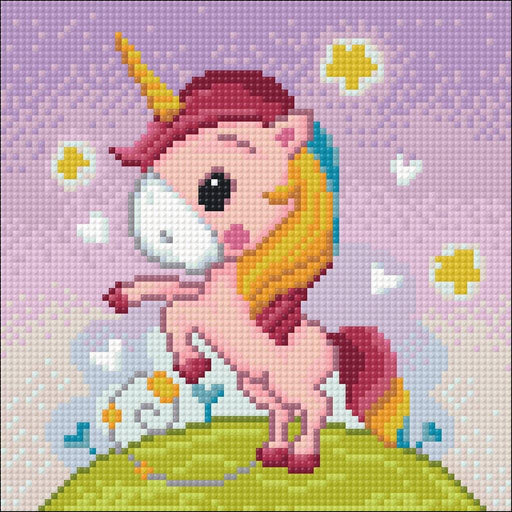 Playful Unicorn CS2531 7.9 x 7.9 inches Crafting Spark Diamond Painting Kit - Wizardi