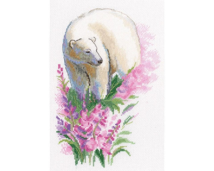 Polar bear M971 Counted Cross Stitch Kit - Wizardi