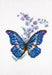 Polemonium and butterfly EH364 Counted Cross Stitch Kit - Wizardi