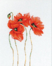 Poppies B2224L Counted Cross-Stitch Kit - Wizardi