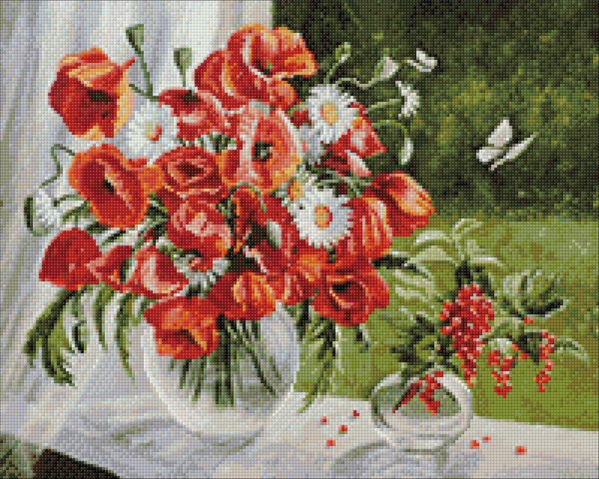 Poppies CS2621 19.7 x 15.8 inches Crafting Spark Diamond Painting Kit - Wizardi