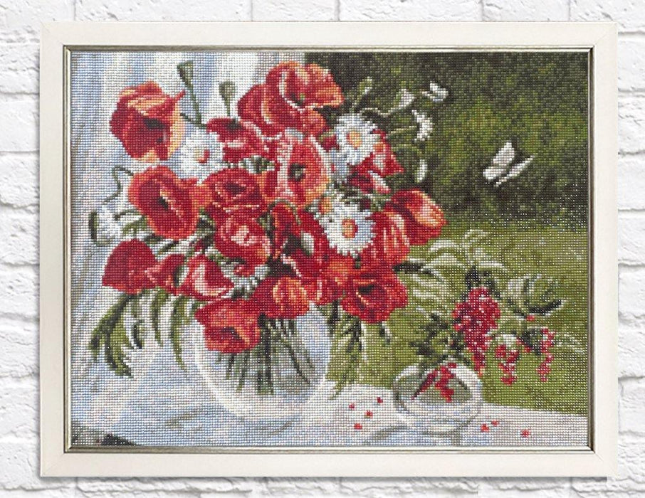 Poppies CS2621 19.7 x 15.8 inches Crafting Spark Diamond Painting Kit - Wizardi