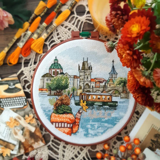 Prague. Charles Bridge - PDF Cross Stitch Pattern - Wizardi