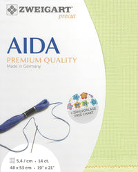 Precut Zweigart Stern-Aida 3706/6122 Lime - Wizardi