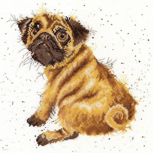 Pug XHD11 Counted Cross Stitch Kit - Wizardi