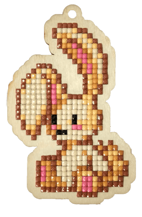 Rabbit CSw404 Diamond Painting on Plywood Kit - Wizardi