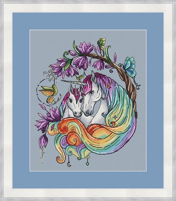 Rainbow Unicorns - PDF Cross Stitch Pattern - Wizardi