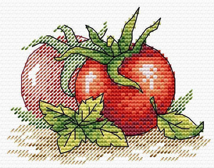 Ripe Tomato SM-435 Counted Cross Stitch Kit - Wizardi