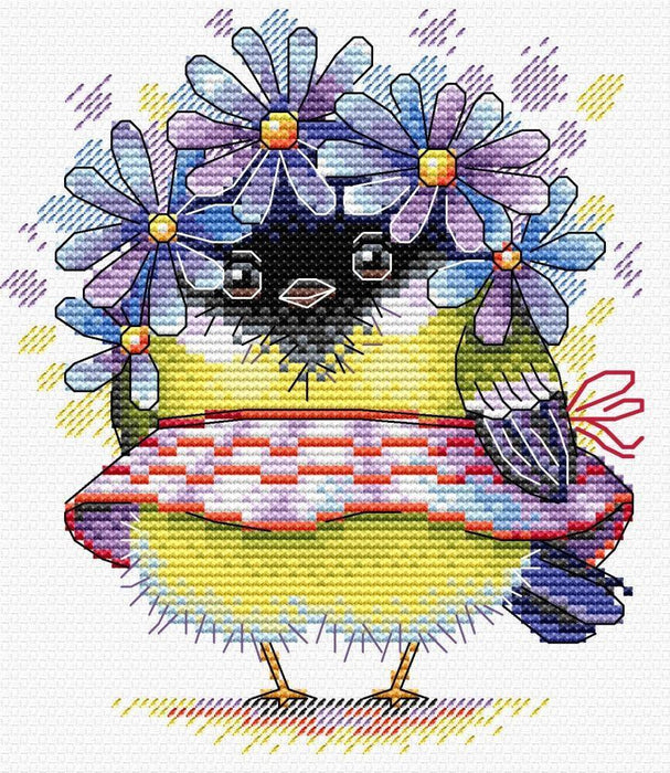 Romantic Bird SM-299 Counted Cross Stitch Kit - Wizardi