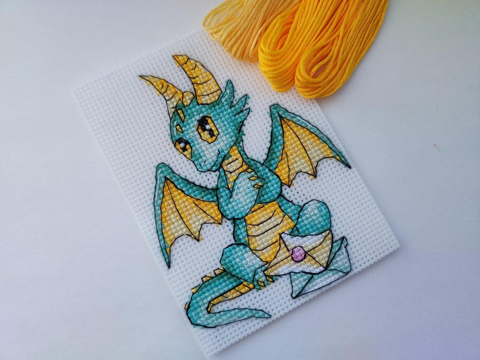 Romantic Dragons. A Letter to You - PDF Cross Stitch Pattern - Wizardi