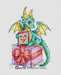 Romantic Dragons. Postcard for Mum - PDF Cross Stitch Pattern - Wizardi