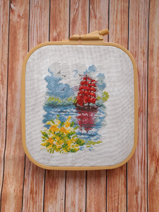 Sailing Ship. Spring - PDF Cross Stitch Pattern - Wizardi