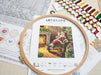 Santa's rest by the chimney L8052 Counted Cross Stitch Kit - Wizardi