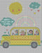 School Bus - PDF Free Cross Stitch Pattern - Wizardi