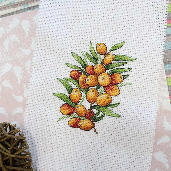 Sea Buckthorn Mood SM-591 Counted Cross Stitch Kit - Wizardi