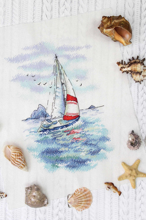 Sea Regatta SA-009 Cross-stitch kit - Wizardi