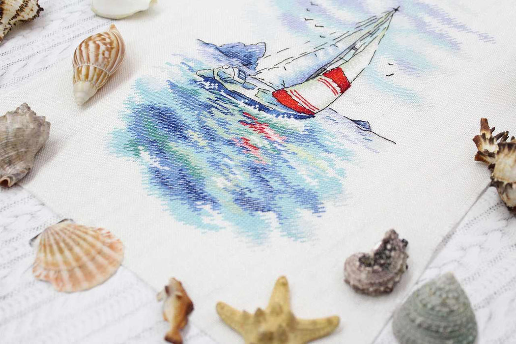 Sea Regatta SA-009 Cross-stitch kit - Wizardi