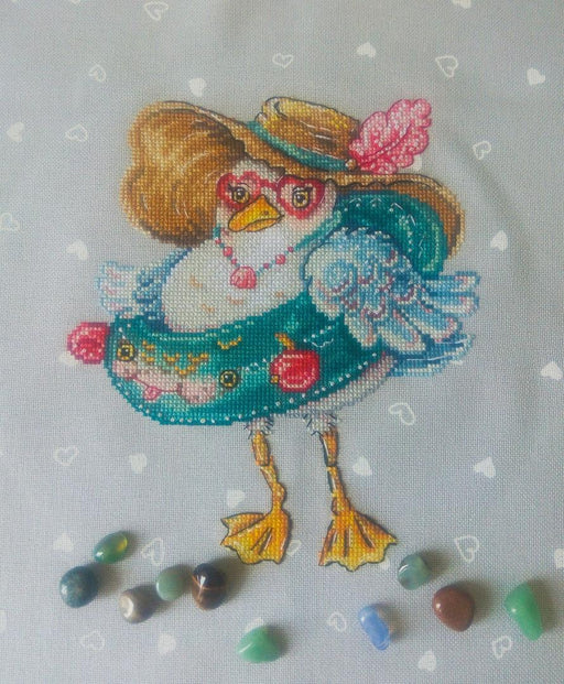 Seagull Fashionista - PDF Cross Stitch Pattern - Wizardi