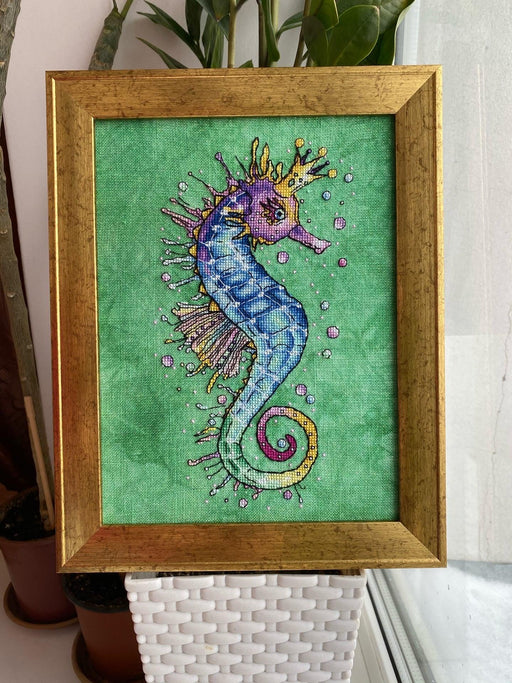 Seahorse - PDF Cross Stitch Pattern - Wizardi