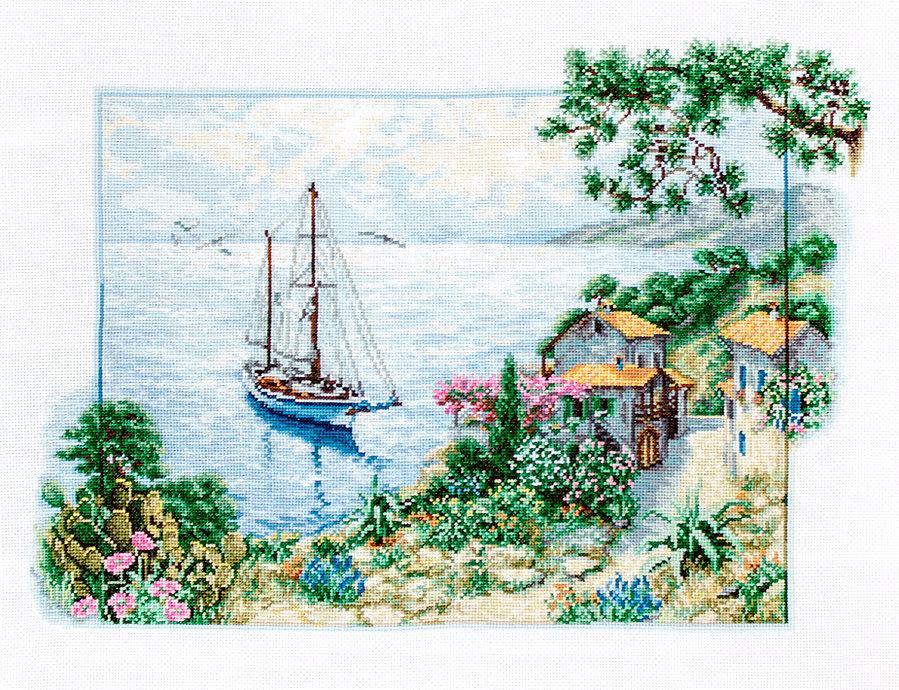 Seascape B2343L Counted Cross-Stitch Kit - Wizardi