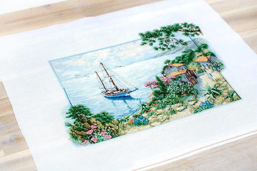 Seascape B2343L Counted Cross-Stitch Kit - Wizardi