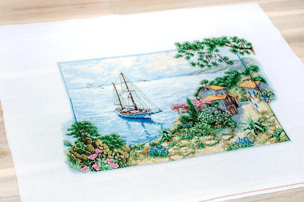 Seascape B2343L Counted Cross-Stitch Kit - Wizardi