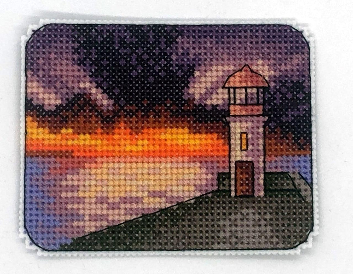 Seascape Lighthouse - PDF Cross Stitch Pattern - Wizardi