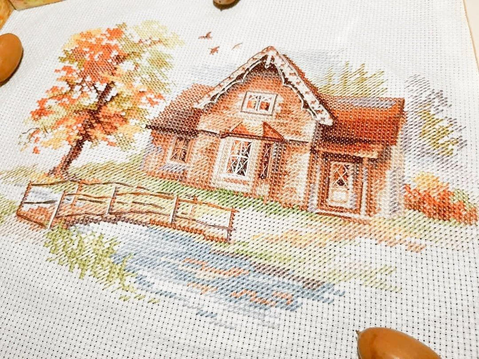 September house 3-21 Counted Cross-Stitch Kit - Wizardi