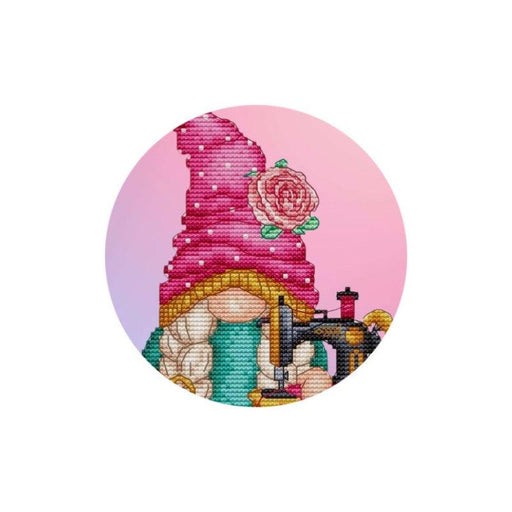 Sewing Gnome - PDF Cross Stitch Pattern - Wizardi