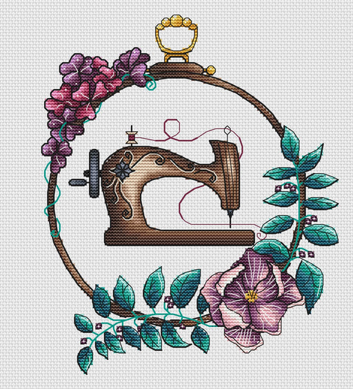 Sewing Machine - PDF Cross Stitch Pattern - Wizardi