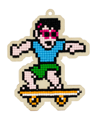 Skater CSw369 Diamond Painting on Plywood Kit - Wizardi