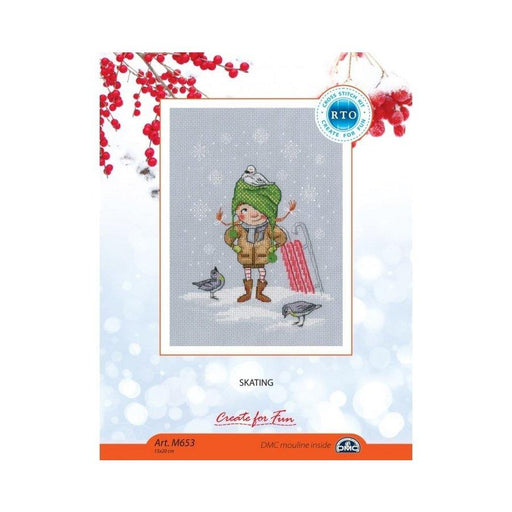 Skating M653 Counted Cross Stitch Kit - Wizardi