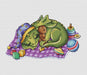 Sleeping Dragon - PDF Cross Stitch Pattern - Wizardi