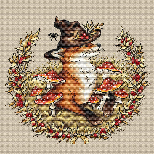 Sly Fox - PDF Cross Stitch Pattern - Wizardi