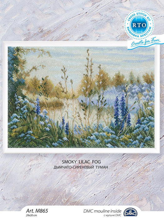 Smoky lilac fog M865 Counted Cross Stitch Kit - Wizardi